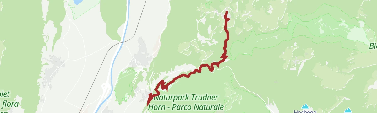 Route map: Tappa b | Montagna – Aldino